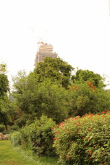 Wall Mural - A building on top of a hill