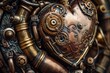 Cybernetic Heart Concept with Ornate Steampunk Design