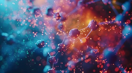 Poster - Molecular Symphony: A Captivating Audiovisual Experience of Colorful Patterns Emitted by Light and Sound from Individual Molecules