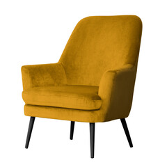 Wall Mural - Modern lounge chair png mockup living room furniture