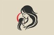 motherly love simple yet profound mother and child symbol in minimalist style
