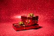 © Ibai Acevedo/Stocksy - Valentine's day shiny gifts on glitter surface