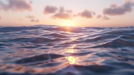 Wall Mural - Calm sea water surface during day light.