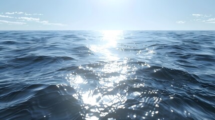 Wall Mural - Calm sea water surface during day light.