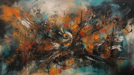 Naklejka na meble Voices of the Earth, Through the eyes of an indigenous tribe, explore the profound connection between culture and nature, Generated AI