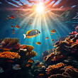 Title: Title: Title: underwater scene with fishes underwater view of coral reef colorful fish water marine sea aquarium color

