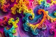 : Fractal patterns explode in vibrant, contrasting colors