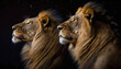 Nightfall Ambush: Lions Hunting Under the Stars