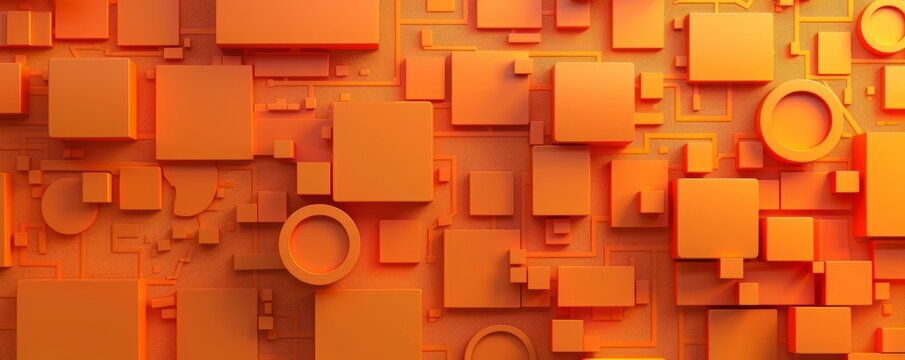 geometric shapes background.
