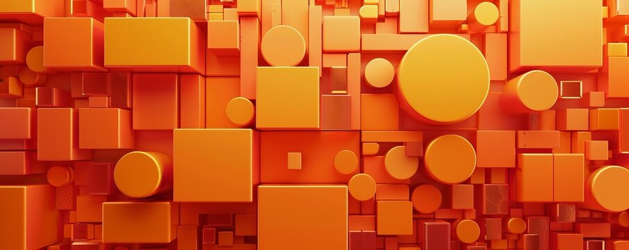 geometric shapes background.