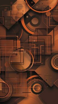 geometric shapes background.