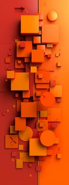 geometric shapes background.