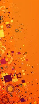 geometric shapes background.