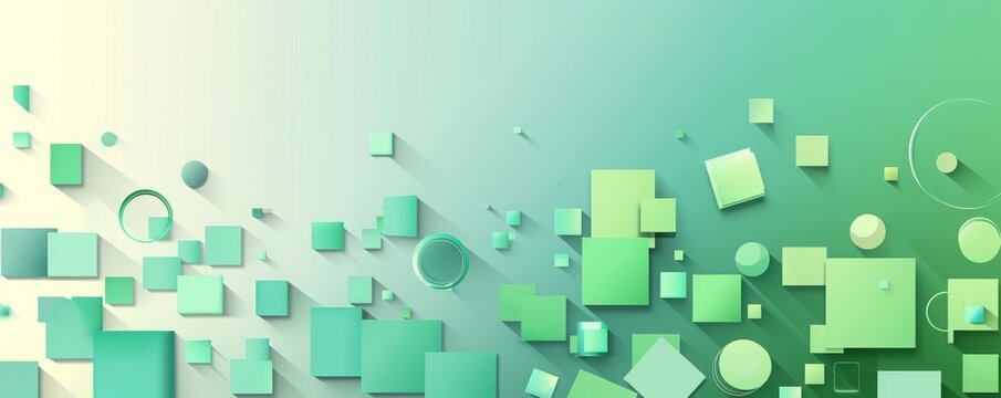 geometric shapes background.