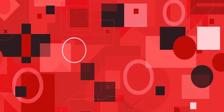 geometric shapes background.