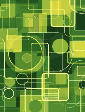 geometric shapes background.