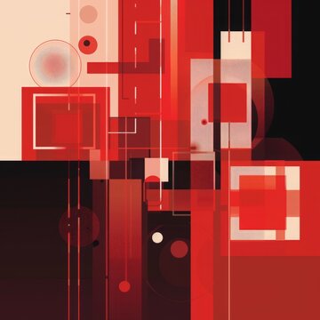 geometric shapes background.