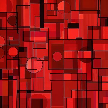 geometric shapes background.