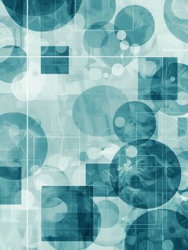 geometric shapes background.
