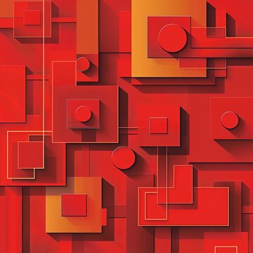 geometric shapes background.