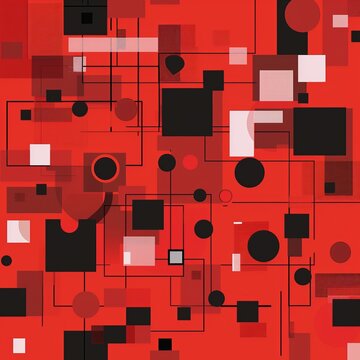 geometric shapes background.