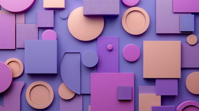 geometric shapes background.