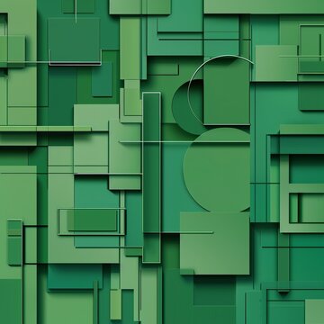 geometric shapes background.