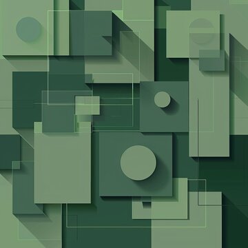 geometric shapes background.