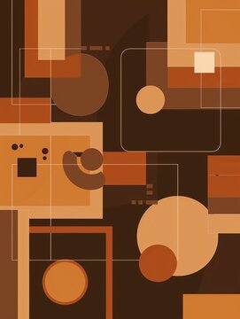 geometric shapes background.