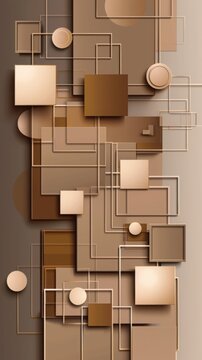 geometric shapes background.