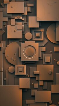 geometric shapes background.