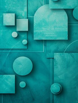 geometric shapes background.