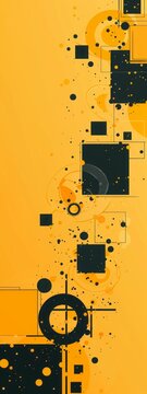 geometric shapes background.