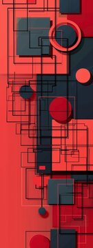 geometric shapes background.