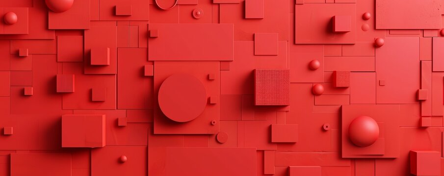 geometric shapes background.