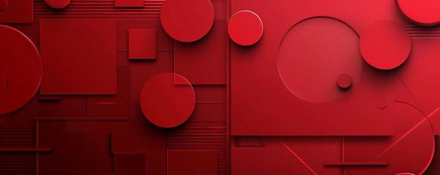 geometric shapes background.