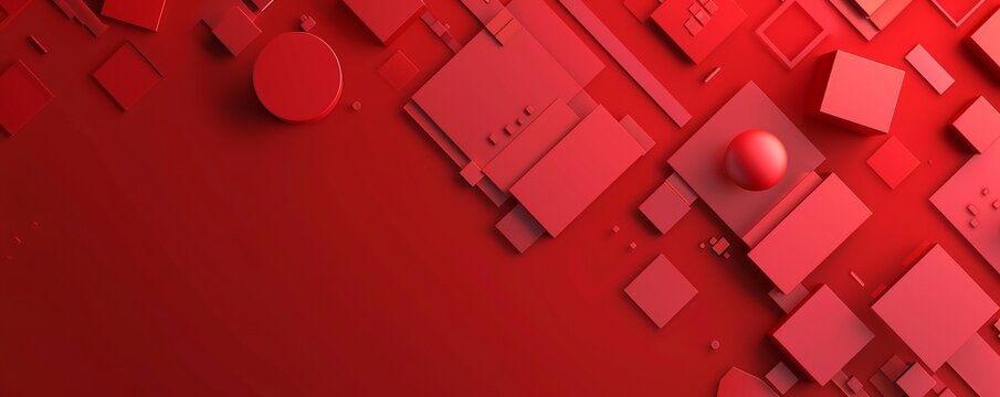 geometric shapes background.