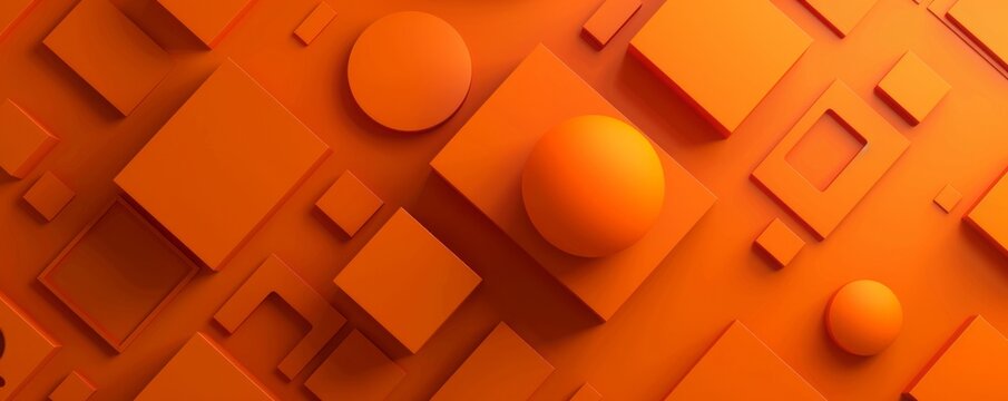 geometric shapes background.