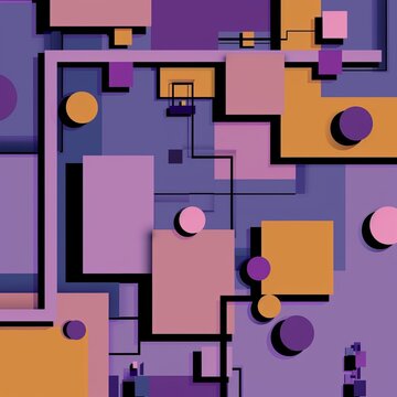 geometric shapes background.