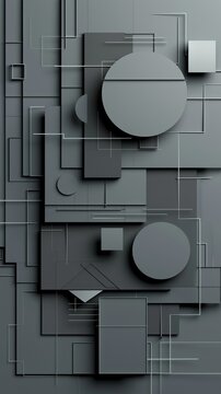 geometric shapes background.