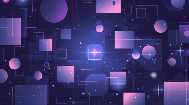 geometric shapes background.
