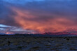 Sunset over Dumont Dunes off Route 127 in the Mojave Desert.