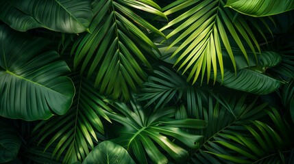tropical jungle background, branch botany rainforest season growth