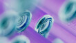 © Javier Pardina/Stocksy - Close-up of Optical fiber cable with lilac metal