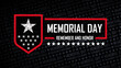 Memorial day background Remember and honor. National holiday of the USA. Vector illustration.