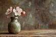 : Single flower in a ceramic vase