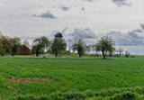 Fototapeta Paryż - Old grain grinding windmill in Palczewo
