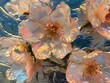 Metallic Blooms Luxurious Flowers Reflecting Studio Lights