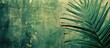 Palm leaf stripped off, Background of abstract green texture, Vintage hue