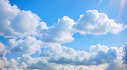 Wall Mural - blue sky with clouds